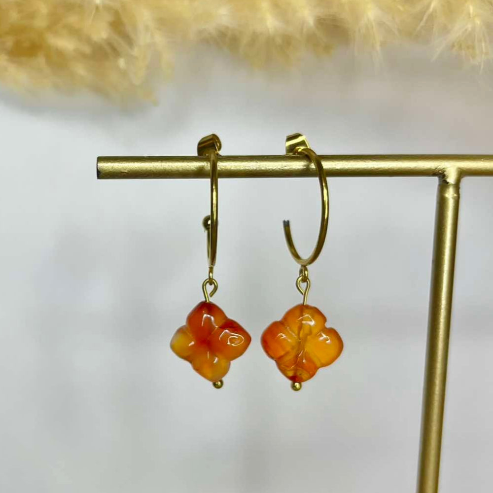 Boucles d'oreilles Cornaline