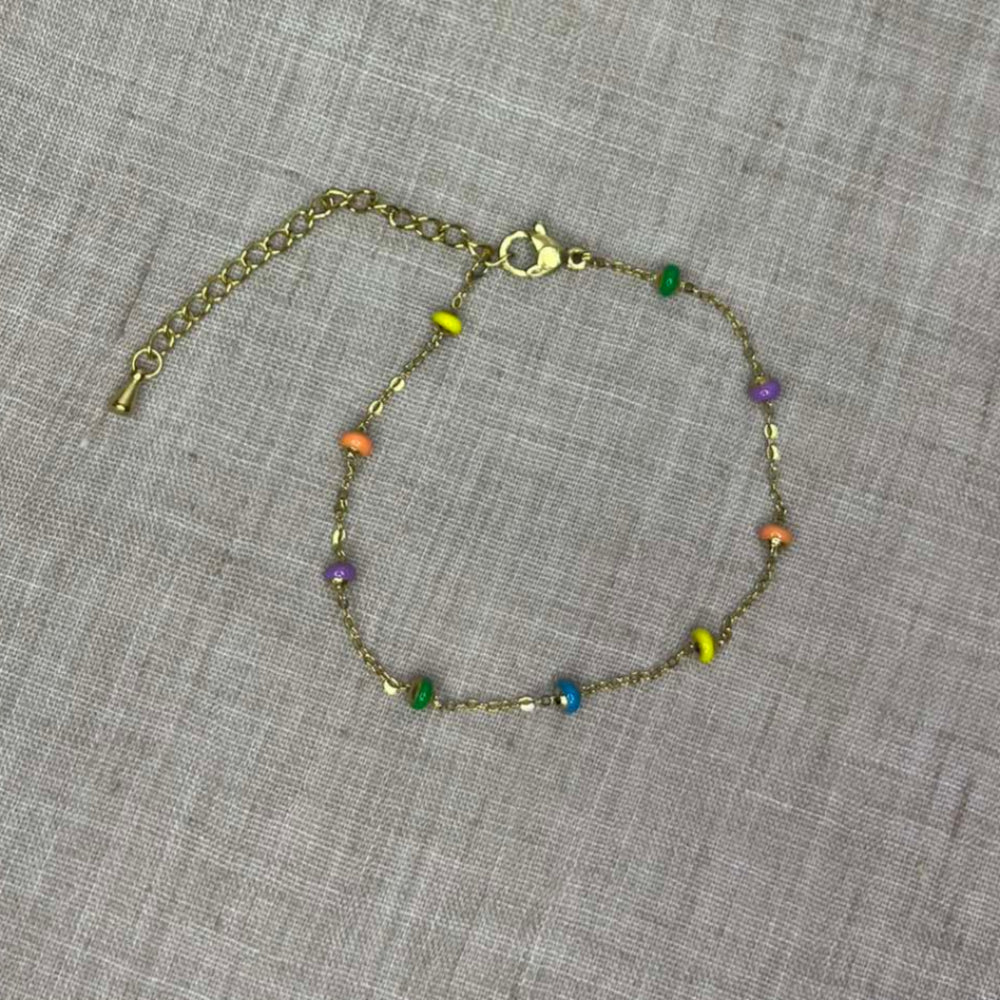 Bracelet perlé multicolor