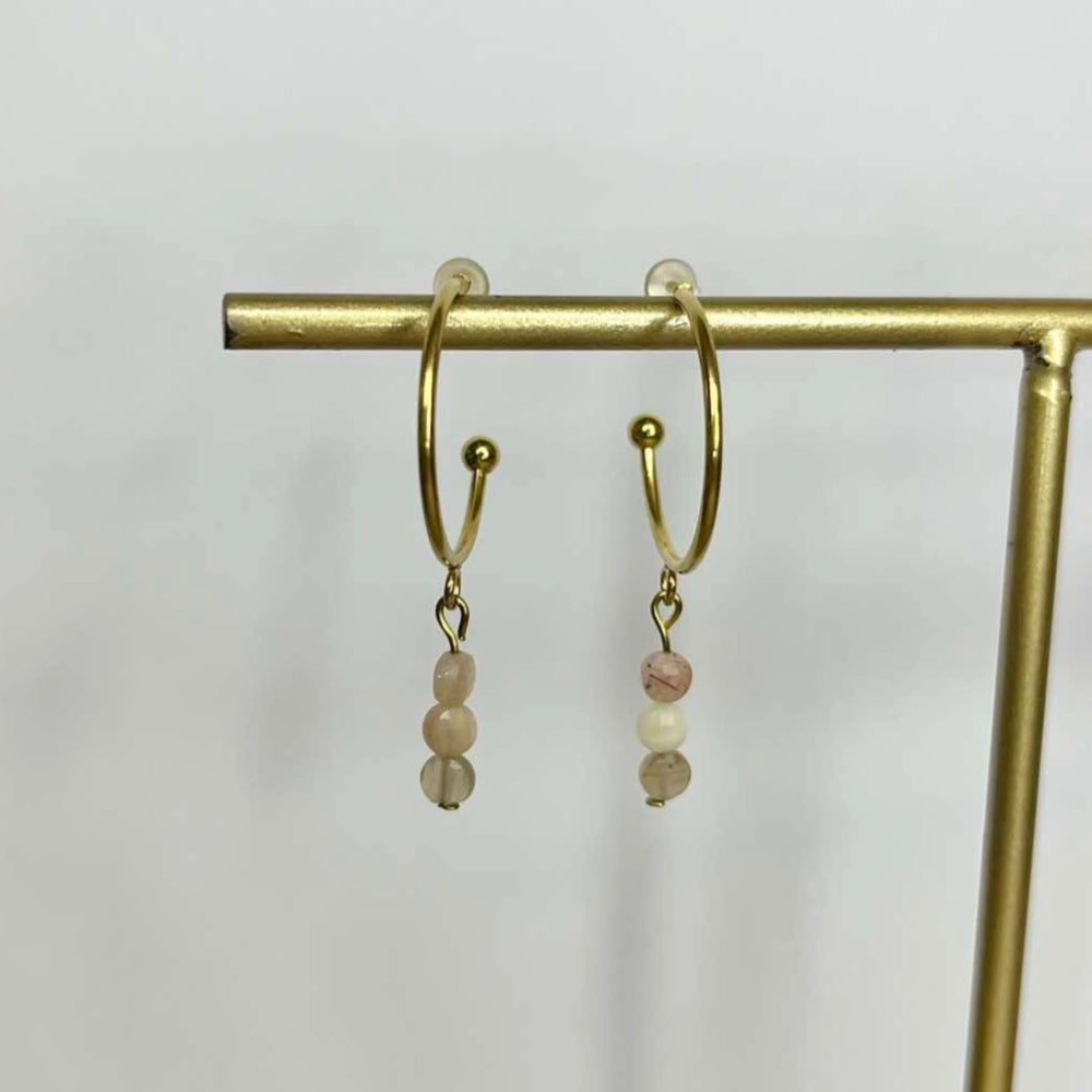 Boucles d'oreilles Pierre de Lune