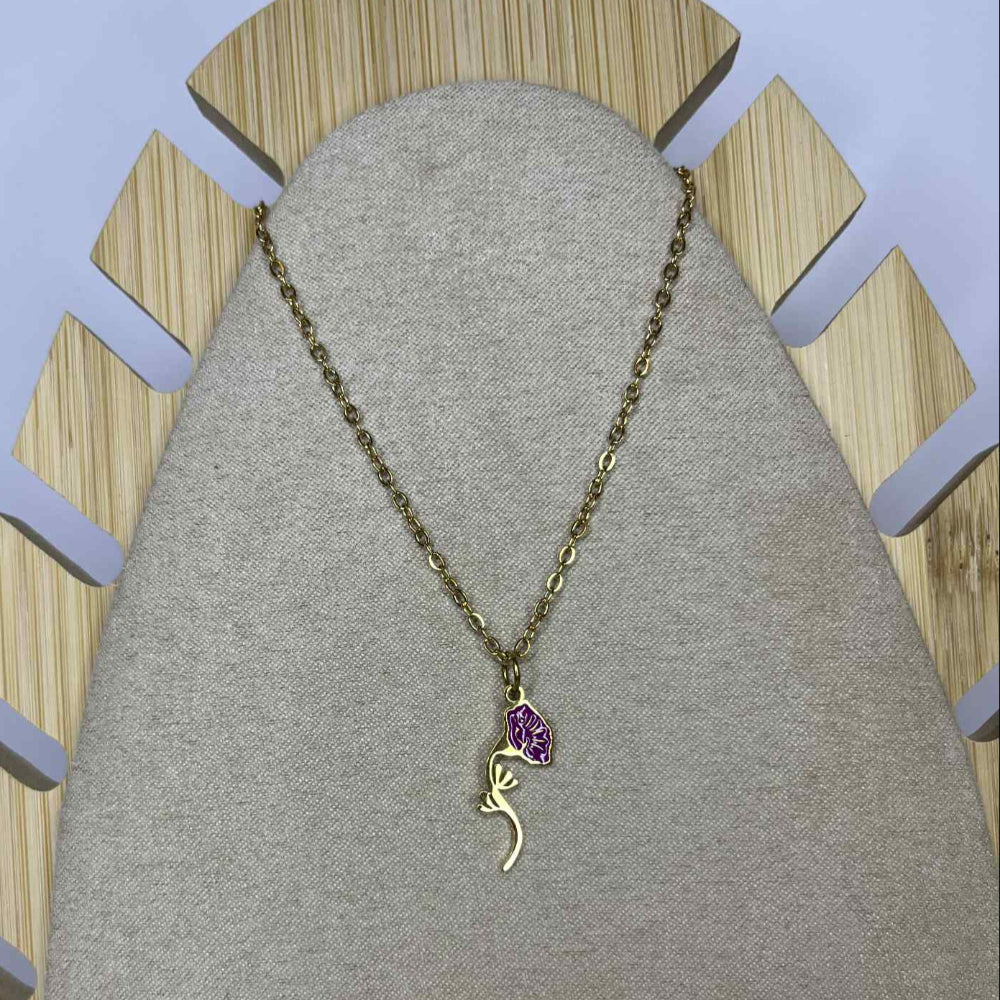 Collier Fleur de naissance