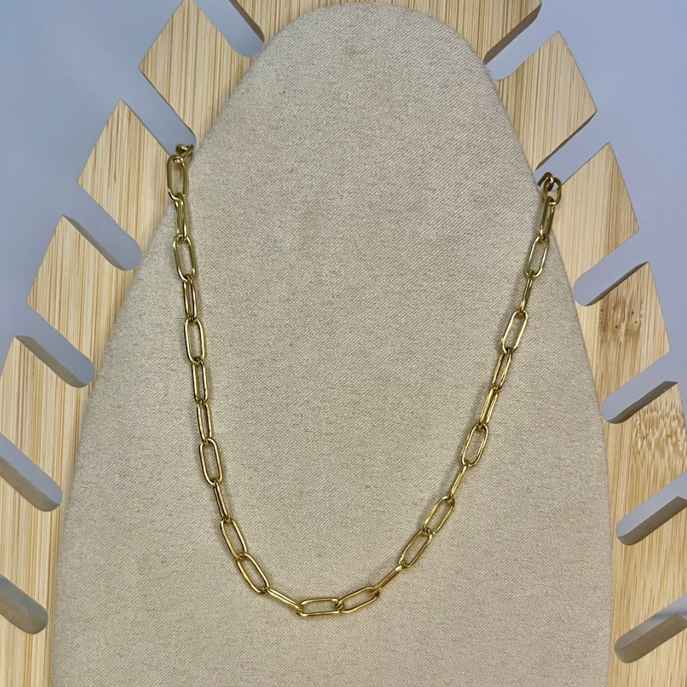 Collier maille rectangle