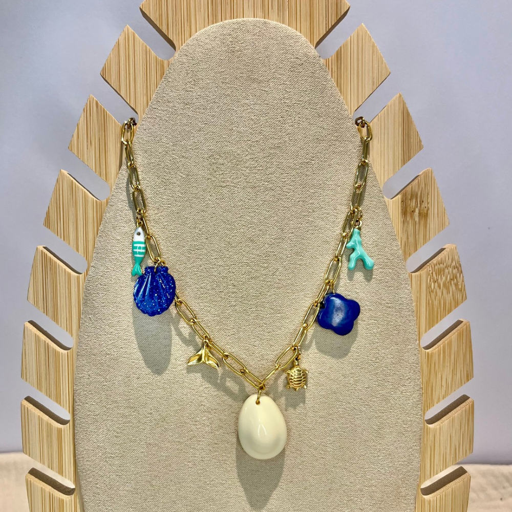Collier maille rectangle