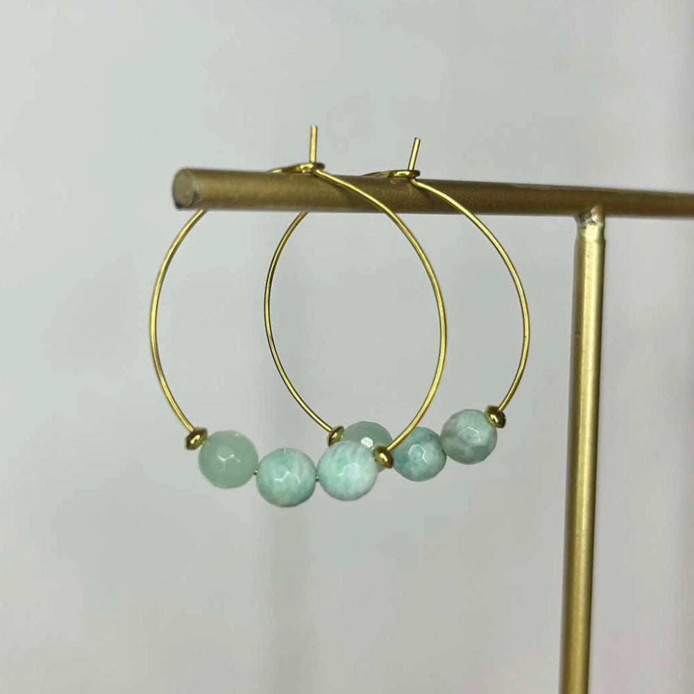 Créole perles Amazonite