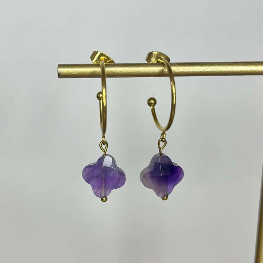 Boucles d'oreilles Améthyste
