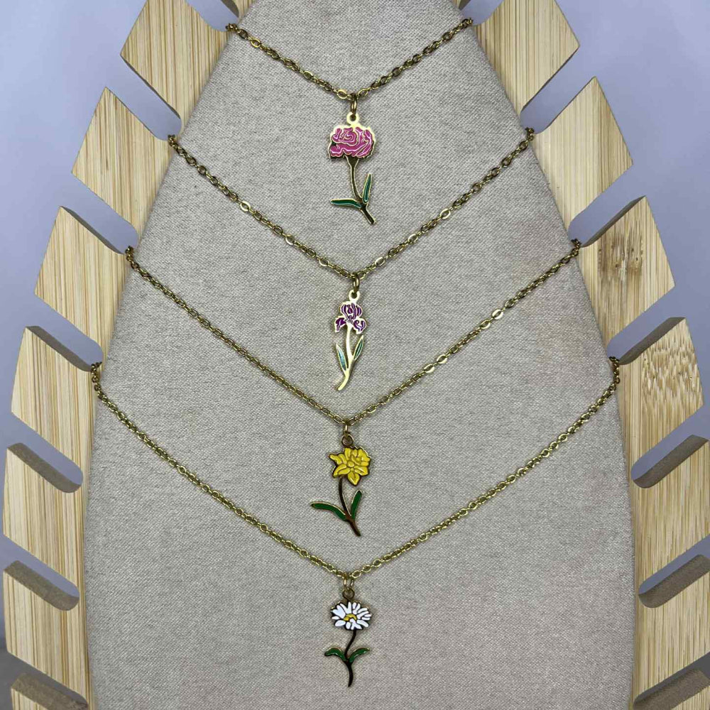 Collier Fleur de naissance