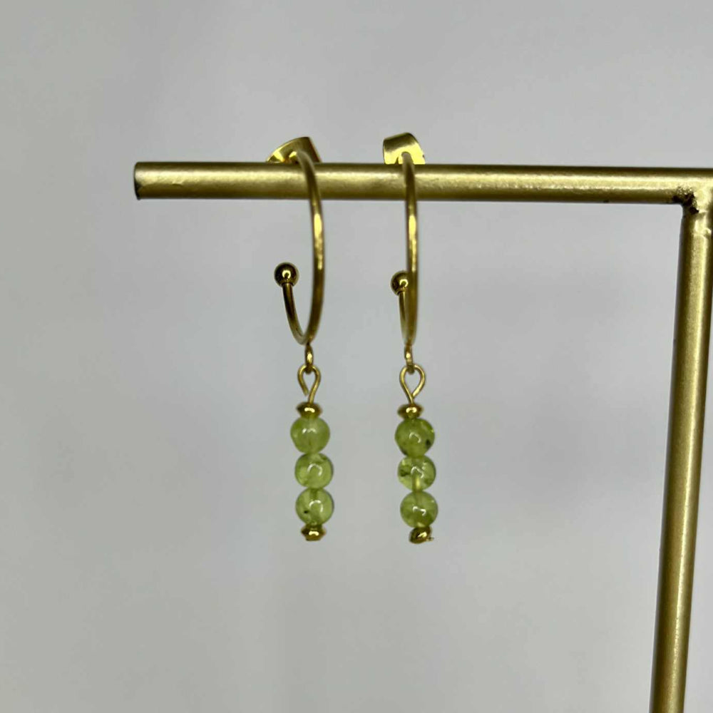 Créole perles Péridot