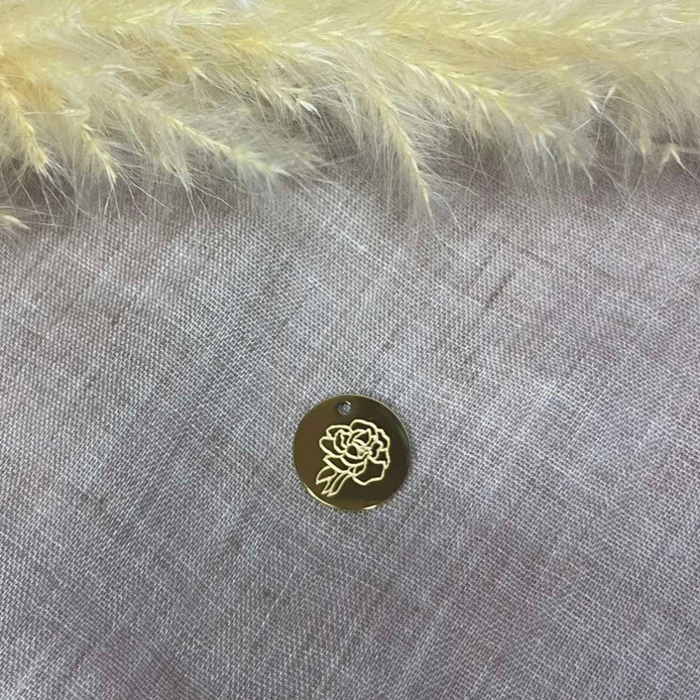 Bracelet Fleur de naissance rond