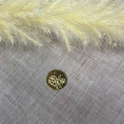 Bracelet Fleur de naissance rond