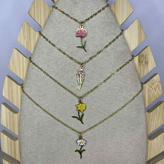 Collier Fleur de naissance