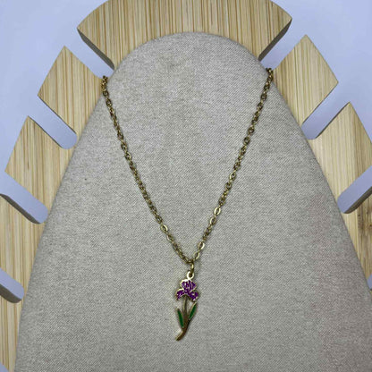 Collier Fleur de naissance