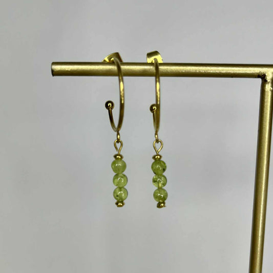 Créole perles Péridot